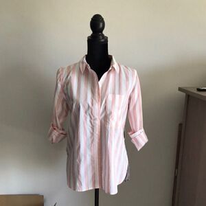 Pink stripe shirt M, new with tags